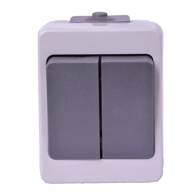 کلید برق دو پل بارانی روکار پارت الکتریک (Part Electric)